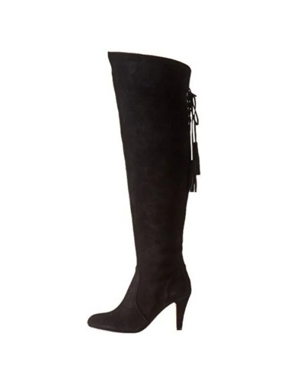 VINCE CAMUTO Boots Cherline Black Suede Leather Over the Knee Boots SZ 6 NEW
